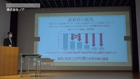 抗ウイルス天板の交換プレゼンテーション