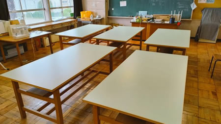 テーブルの修理